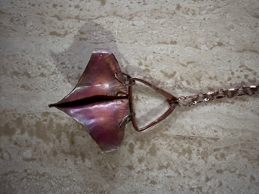 Manta Ray artisan pendant